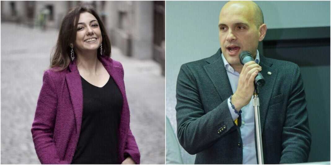 Emanuele Prisco e Augusta Montaruli, deputati di Fratelli d'Italia