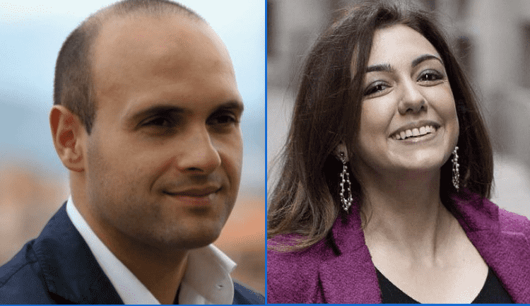 Emanuele Prisco e Augusta Montaruli, deputati di Fratelli d'Italia