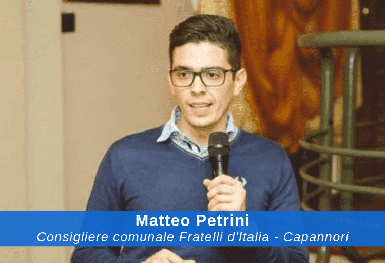 Matteo Petrini, consigliere comunale Fratelli d'Italia - Capannori