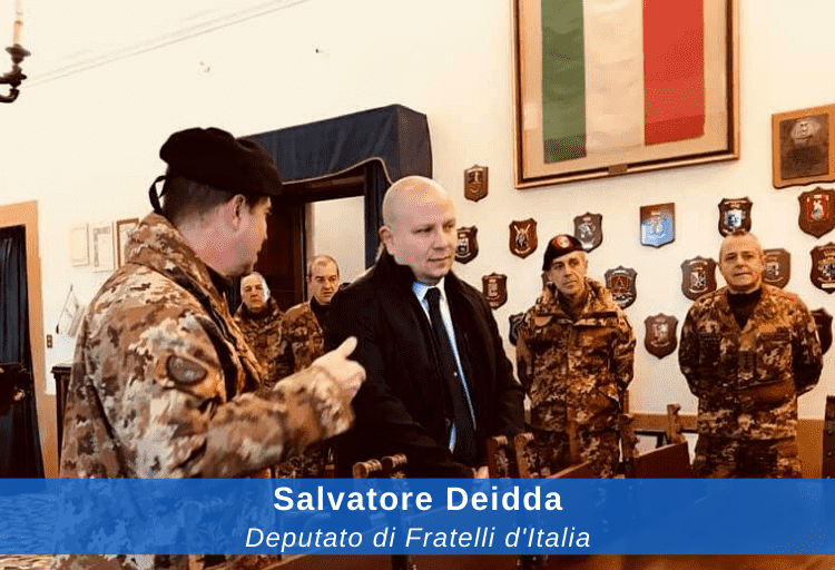 deputato di Fratelli d'Italia Salvatore Deidda, capogruppo FDI in commissione Difesa