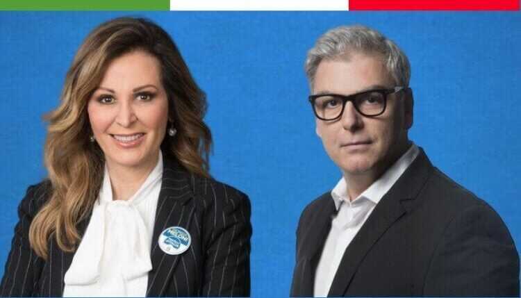 Parlamentari di Fratelli d'Italia, Federico Mollicone e Daniela Santanchè, componenti della Commissione parlamentare di Vigilanza sulla Rai
