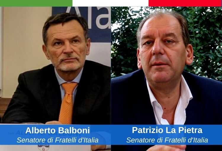 senatori di Fratelli d'Italia, Alberto Balboni e Patrizio La Pietra