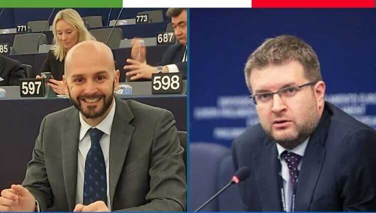 Coordinatore ECR in commissione Libertà civili, Nicola Procaccini e Capodelegazione di Fratelli d’Italia-ECR al Parlamento Europeo, Carlo Fidanza