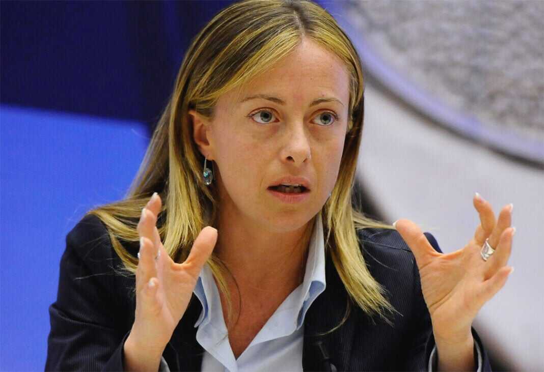 Giorgia Meloni, presidente di Fratelli d'Italia.