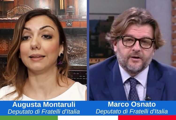 deputati di Fratelli d'Italia Augusta Montaruli e Marco Osnato