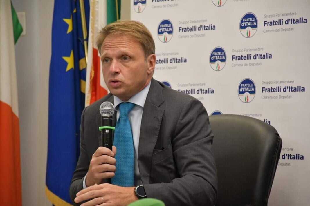 Francesco Lollobrigida, capogruppo di Fratelli d’Italia alla Camera.