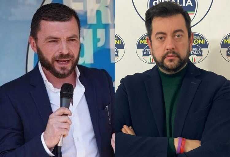 Walter Rizzetto, capogruppo Fratelli d'Italia in Commissione Lavoro e Francesco Torselli, capogruppo Fratelli d'Italia nel Consiglio regionale della Toscana