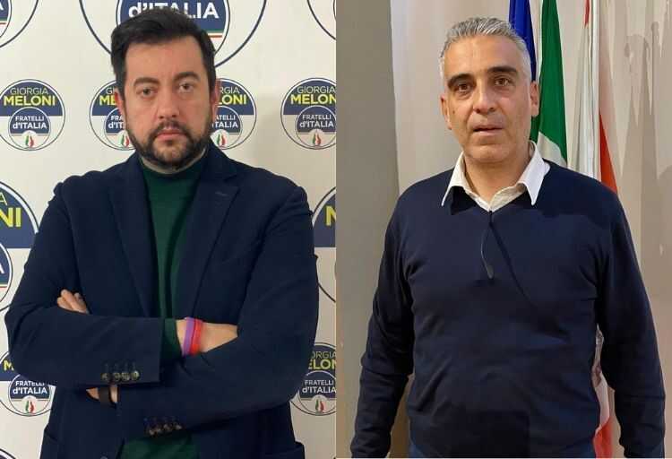 Francesco Torselli, capogruppo di Fratelli d’Italia in Consiglio regionale e Diego Petrucci, consigliere regionale Fratelli d'Italia e componente della Commissione Sanità