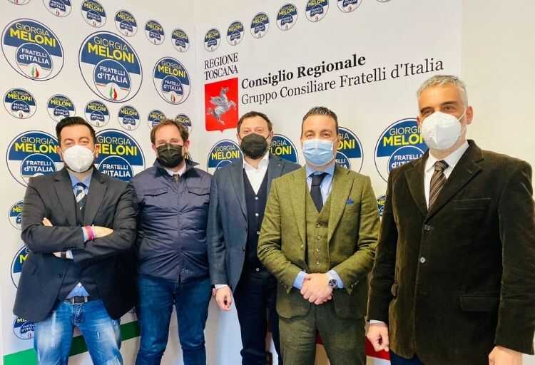 Il gruppo del Consiglio regionale di Fratelli d'Italia in Toscana.