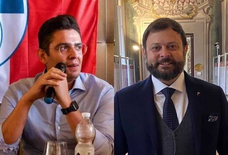 Matteo Petrini, consigliere comunale Fratelli d'Italia Capannori e Vittorio Fantozzi, vice-capogruppo Fratelli d'Italia in Consiglio regionale