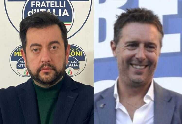 Francesco Torselli, capogruppo di Fratelli d’Italia in Consiglio regionale, e di Fabrizio Rossi, coordinatore regionale Fratelli d'Italia
