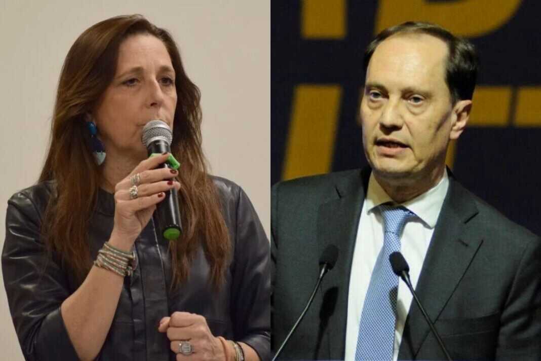 Isabella Rauti, vicepresidente vicario di Fratelli d'Italia al Senato e Luca Ciriani, presidente del gruppo al Senato di FdI.