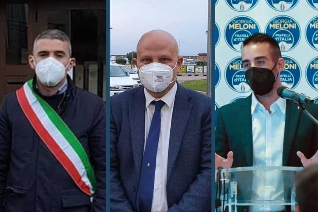 Renato Melis, Sindaco di Esterzili, Salvatore Deidda, Deputato di Fratelli d'Italia e Marco Porcu, coordinatore provinciale di Fratelli d’Italia.