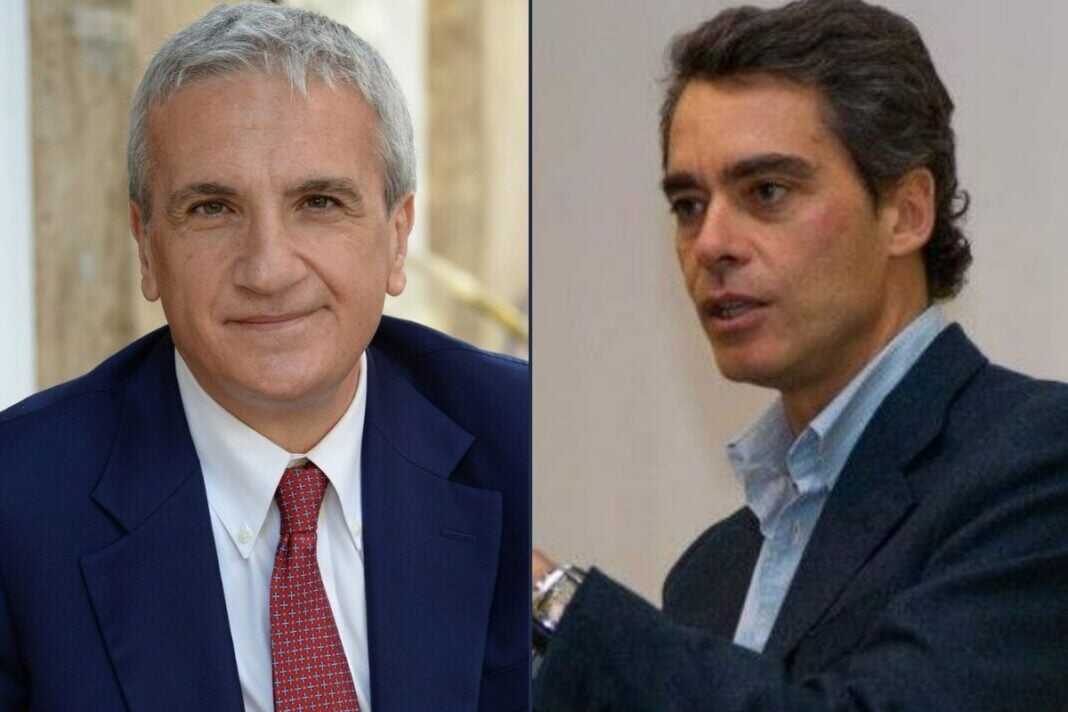 Luciano Ciocchetti, esponente di Fratelli d'Italia e Massimiliano Maselli, consigliere regionale di Fratelli d'Italia.