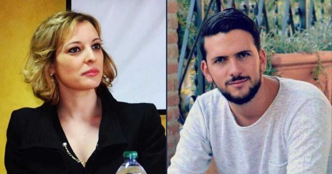 Mariacristina Masi, consigliera di Fratelli d’Italia in X Municipio e Luca Zamagni, membro di Fratelli d’Italia del X Municipio.