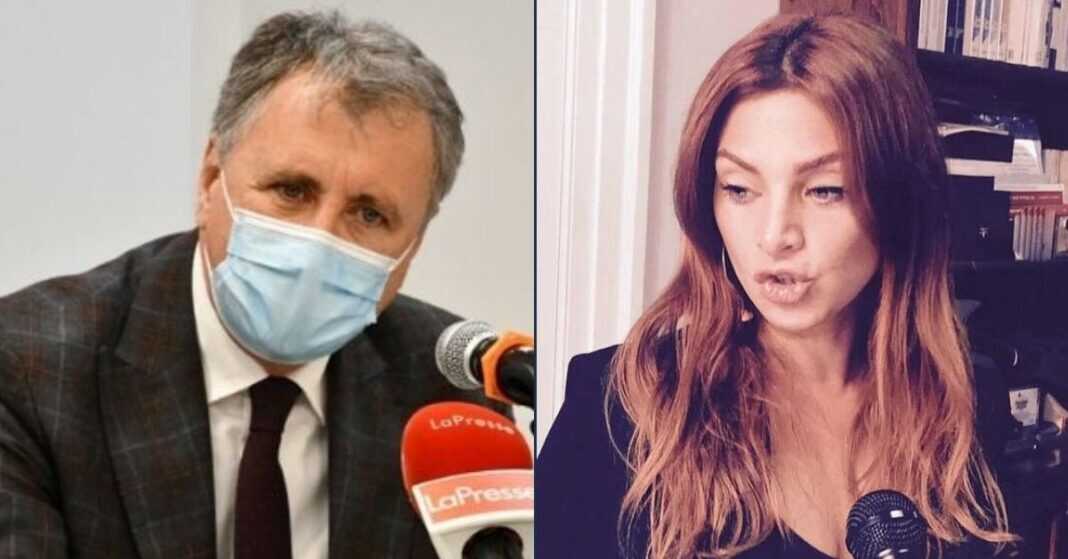 Nicola Calandrini, senatore di Fratelli d'Italia e Marta Schifone, responsabile del Dipartimento Professioni di Fratelli d'Italia.
