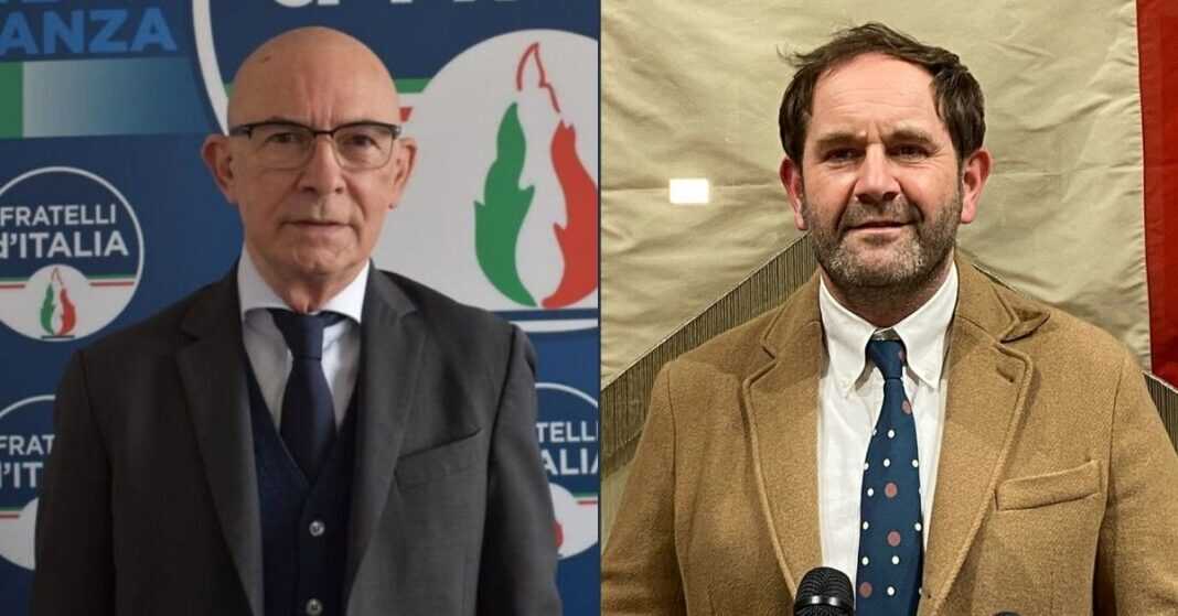 Riccardo Zucconi, deputato e capogruppo di Fratelli d’Italia in commissione Attività produttive della Camera e Gabriele Veneri, consigliere regionale di Fratelli d'Italia Toscana.