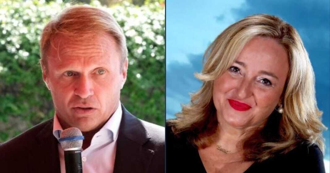 Francesco Lollobrigida e Lucia Albano, deputati di Fratelli d’Italia.