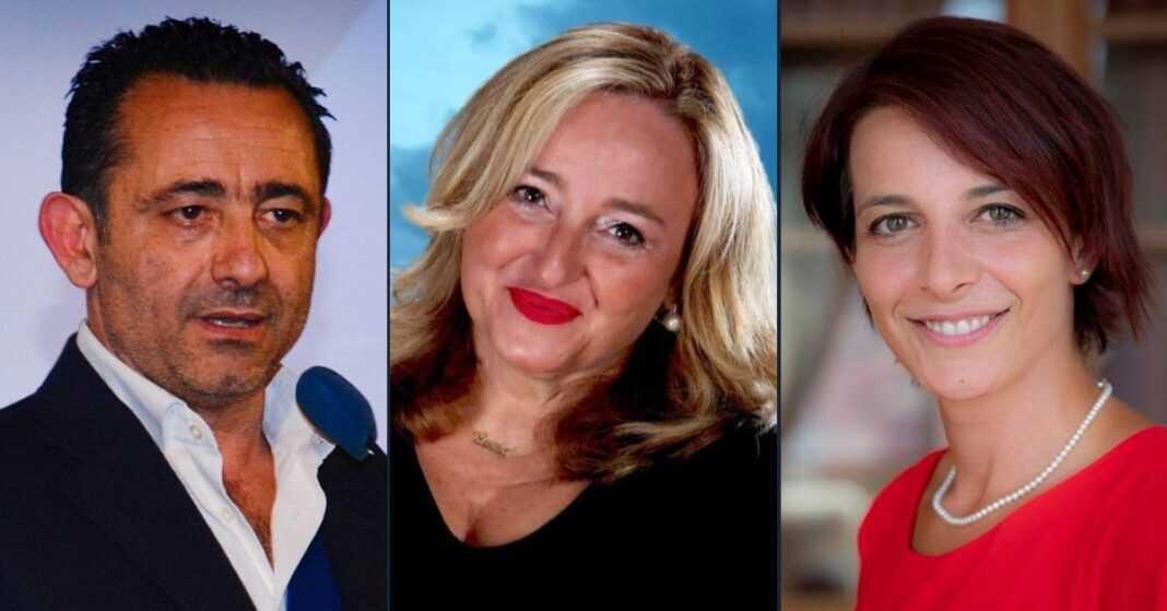 Paolo Trancassini, Lucia Albano e Rachele Silvestri, deputati di Fratelli d’Italia.