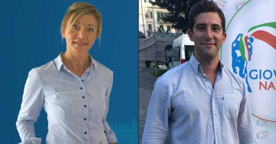 Marta Evangelisti, Consigliere Comunale di Fratelli d'Italia e Stefano Cavedagna, Consigliere Comunale di Fratelli d'Italia.