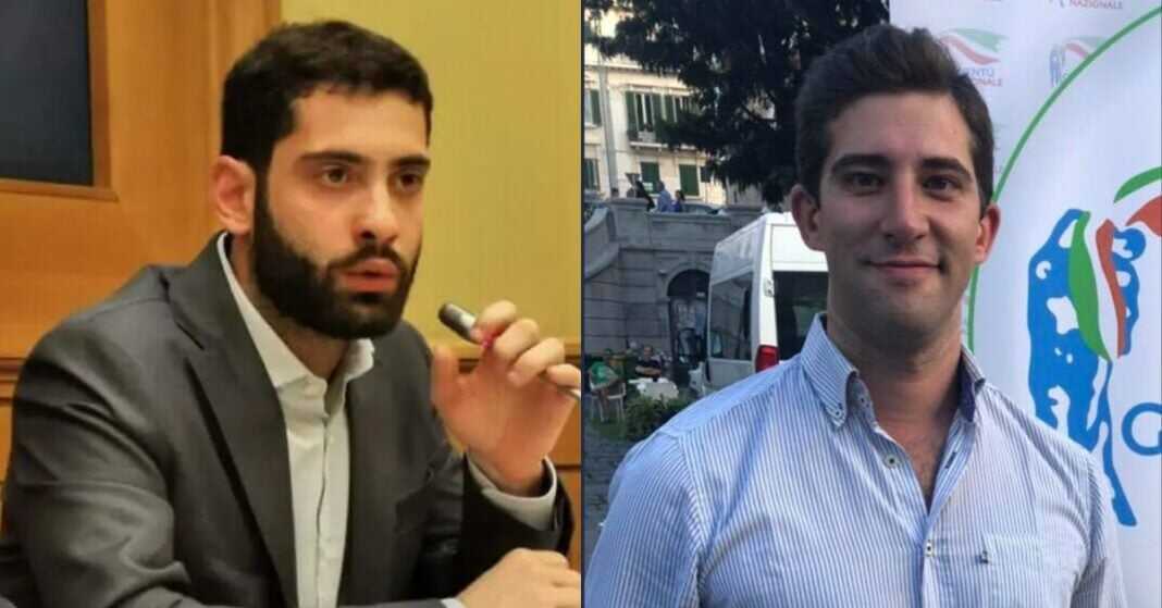 Fabio Roscani, Presidente di Gioventù Nazionale, movimento giovanile di Fratelli d’Italia e Stefano Cavedagna, Portavoce Nazionale di Gioventù Nazionale e Consigliere Comunale per Fratelli d’Italia a Bologna.