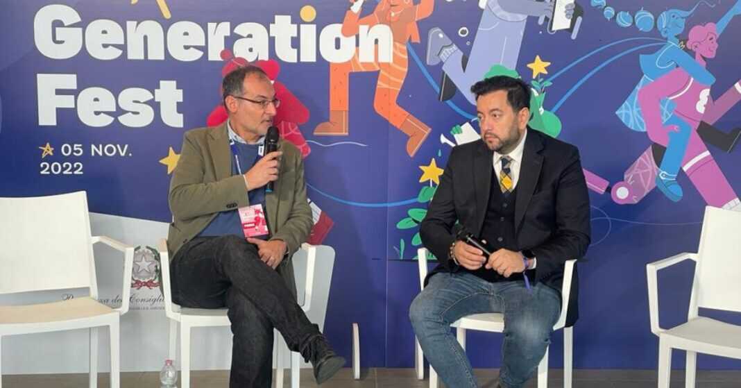 Francesco Torselli, capogruppo di Fratelli d'Italia in Consiglio regionale al Next Generation Fest al Teatro del Maggio Musicale a Firenze.