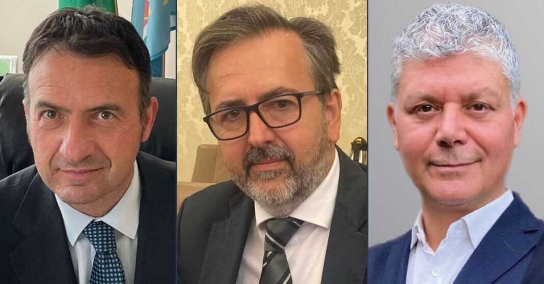 Fabrizio Ghera capogruppo di Fratelli d'Italia alla Regione Lazio, Andrea de Priamo senatore della Repubblica di Fratelli d'Italia e Massimiliano de Juliis capogruppo di Fratelli d'Italia in IX Municipio.