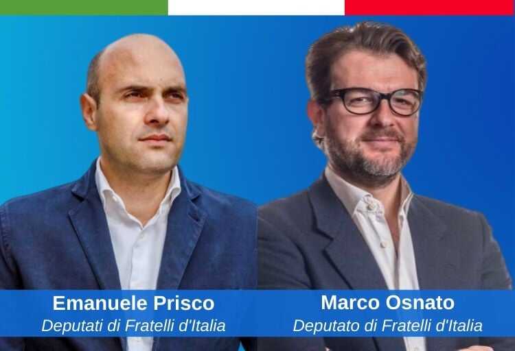 deputati di Fratelli d'Italia, Emanuele Prisco e Marco Osnato.