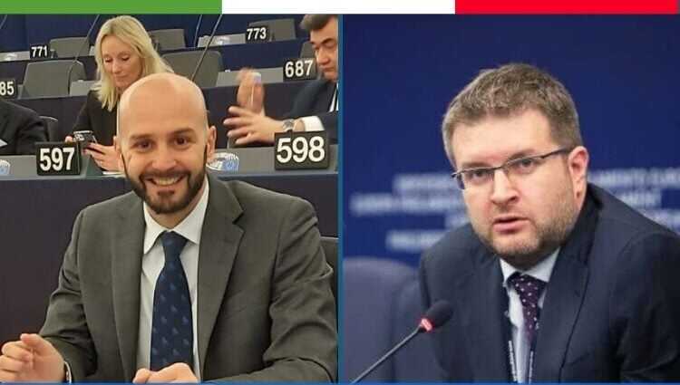Coordinatore ECR in commissione Libertà civili, Nicola Procaccini e Capodelegazione di Fratelli d’Italia-ECR al Parlamento Europeo, Carlo Fidanza