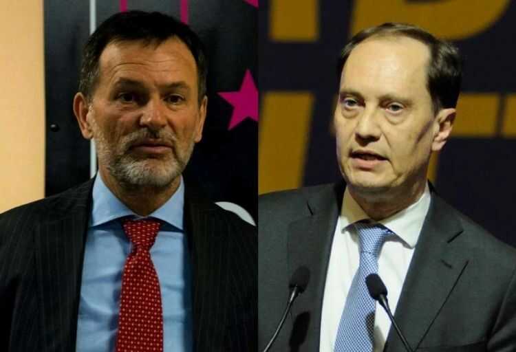 Alberto Balboni, Senatore di Fratelli d'Italia e Luca Ciriani, presidente dei senatori di Fratelli d'Italia
