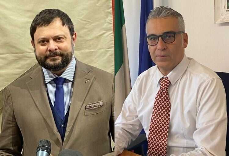 Vittorio Fantozzi, vice-capogruppo Fratelli d'Italia in Consiglio regionale e il Consigliere regionale Diego Petrucci di Fratelli d'Italia.