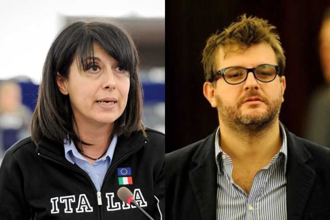 Marco Osnato, Responsabile nazionale del commercio di Fratelli d’Italia e Roberta Angelilli dell’esecutivo nazionale di Fratelli d’Italia.