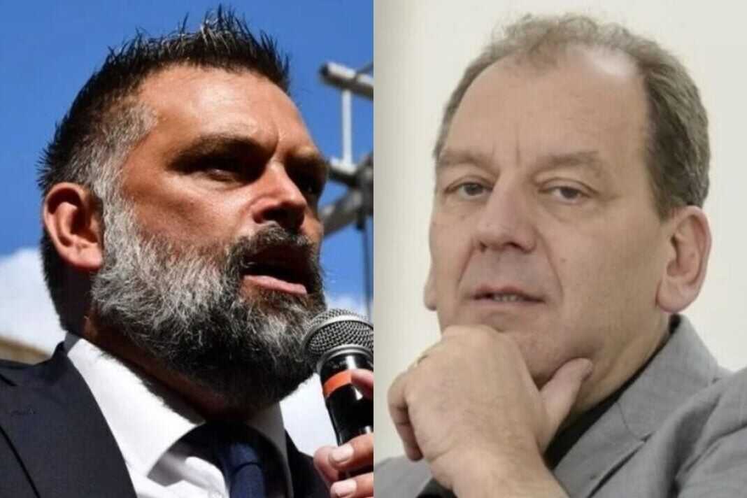 Patrizio La Pietra e Luca De Carlo, senatori di Fratelli d'Italia.
