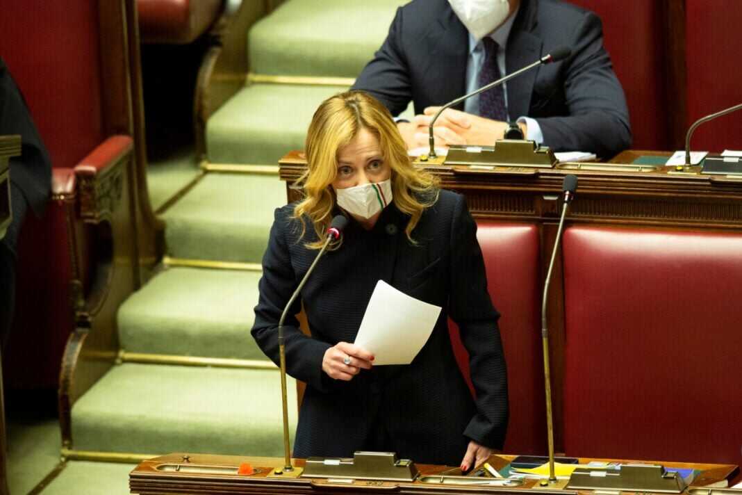 Giorgia Meloni, Presidente di Fratelli d’Italia, risponde alle comunicazioni del premier Draghi.