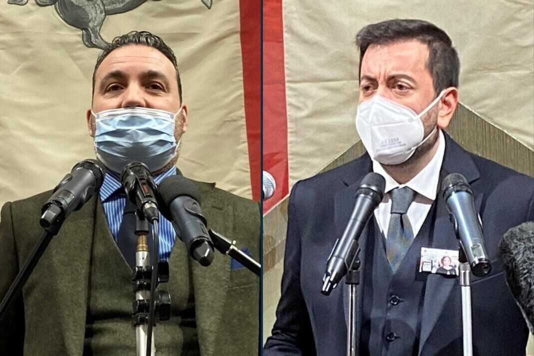 Alessandro Capecchi e Francesco Torselli, consiglieri regionali di Fratelli d'Italia.