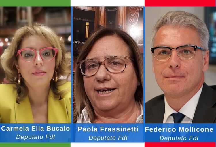 deputati di Fratelli d'Italia Carmela Ella Bucalo, Paola Frassinetti e Federico Mollicone