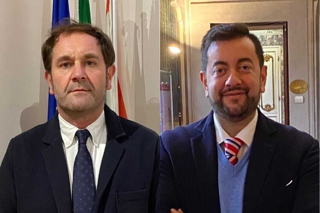 Francesco Torselli, capogruppo di Fratelli d’Italia nel Consiglio regionale toscano e Gabriele Veneri consigliere regionale di Fratelli d’Italia.