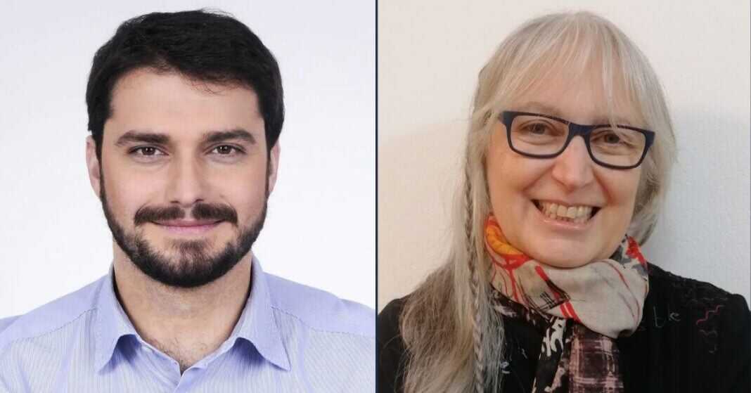 Maurizio Marrone, assessore alle Politiche sociali della Regione Piemonte e Patrizia Alessi, Capogruppo di Fratelli d'Italia in circoscrizione 7.